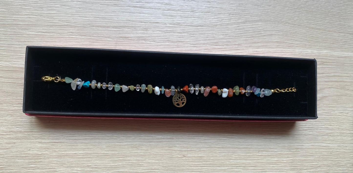 Pulsera piedras multicolor
