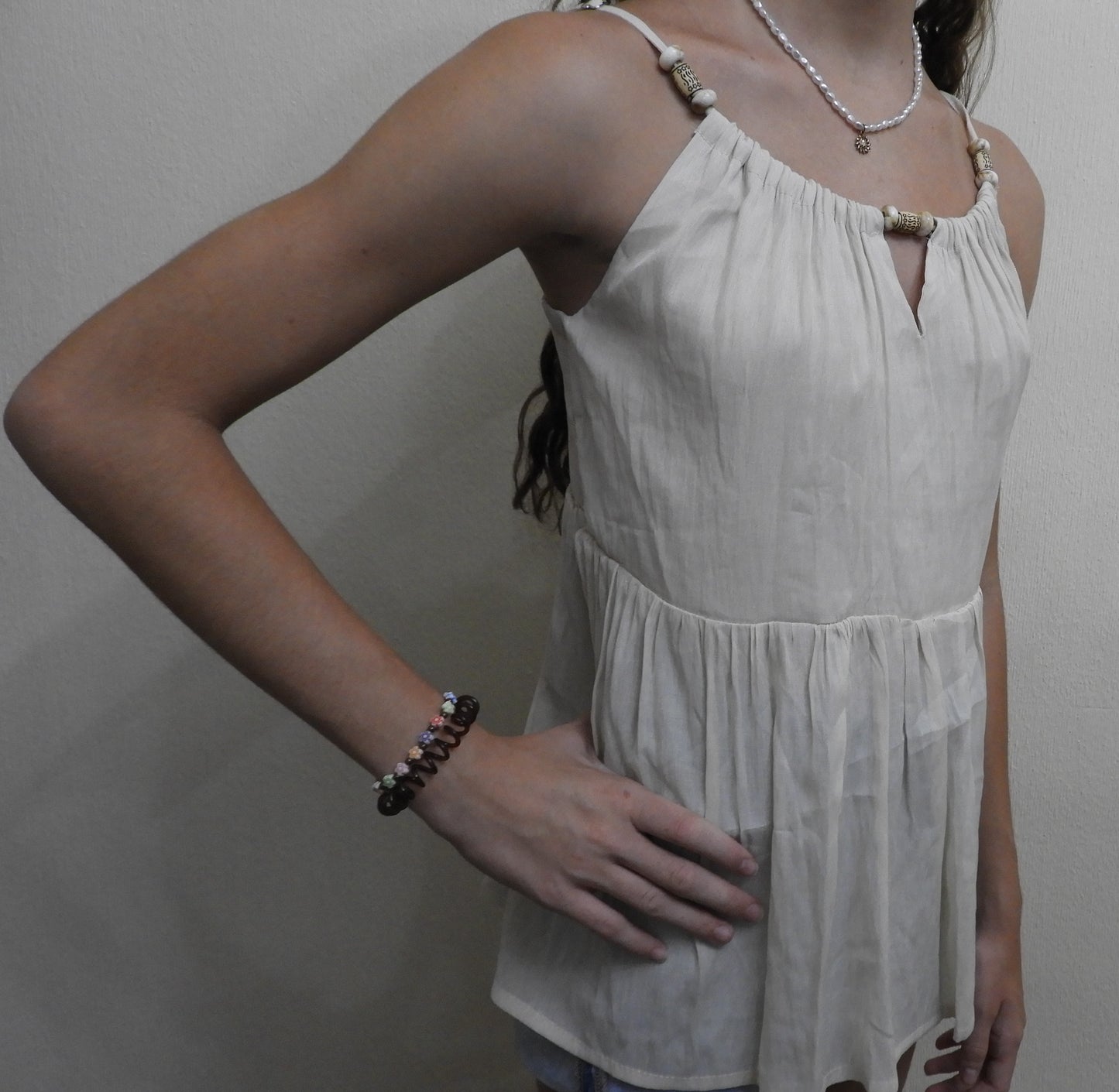 Blusa holgada con tirantes ajustables