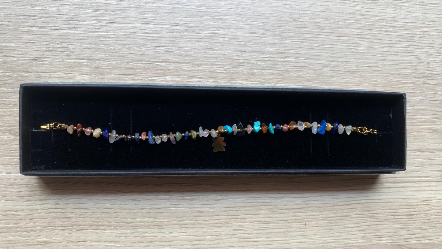 Pulsera piedras multicolor