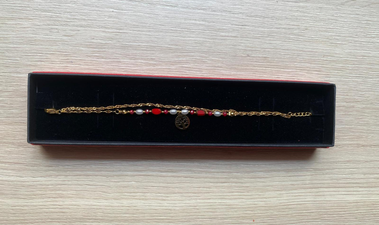 Pulsera doble árbol
